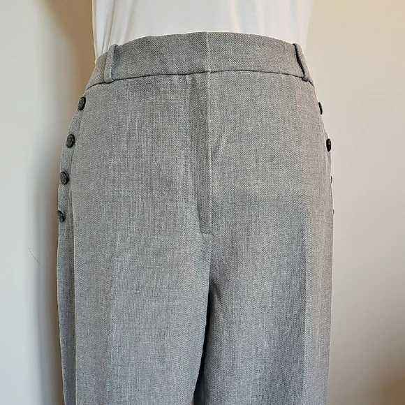 White House Black Market Gray Curvy Boot Pants - Picture 2 of 9